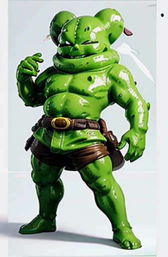 Create a slime-like character for a role-playing game in the style of Akira Toriyama