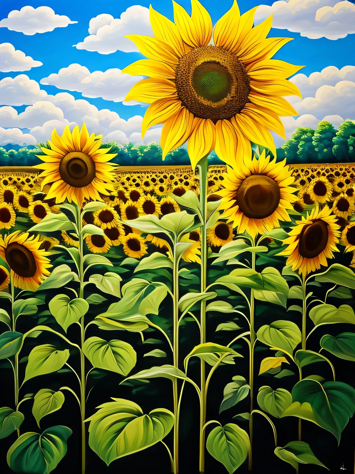 sunflower、Painting