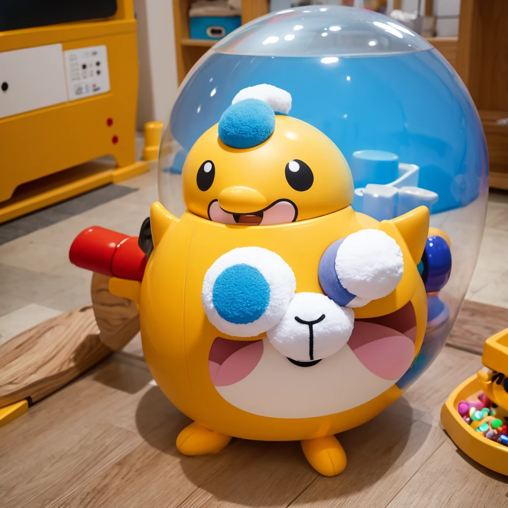 Image of a toy、Draw a mascot and make it round、Small、Healing