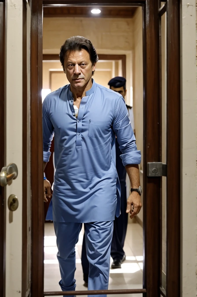 A picture of Imran Khan inside the jail