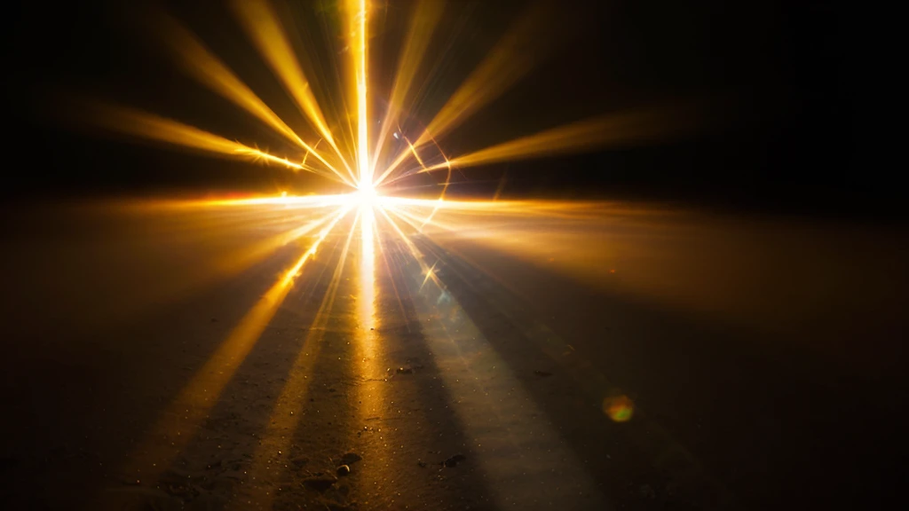 glowing light burst Realistic sun rays. colorful sun ray glow abstract shine light effect starburst beam sunshine glowing. Special lens flash, light effect. The flash flashes rays and searchlight.