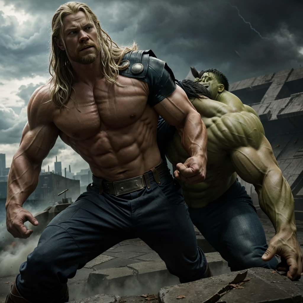 Thor angry and fight with hulk so dangerous scene stormbreaker 