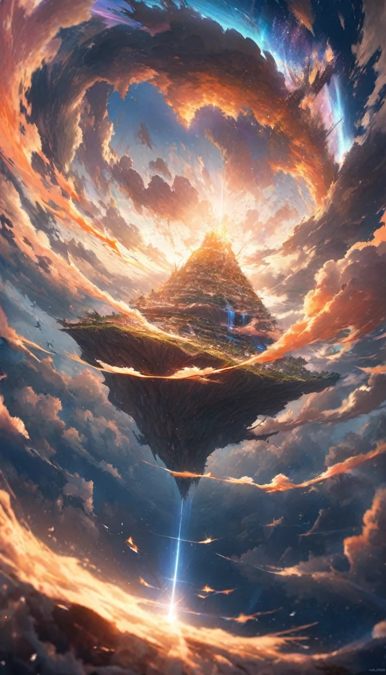 Highest quality, Highest quality, 16K, Unbelievably absurd, Very detailed, delicate and dynamic, Natural light, The particles reflect light, Diffuse reflection of light, Vortex of Light, magical, spooky, Mysterious Island, TV show: Thunderbirds,