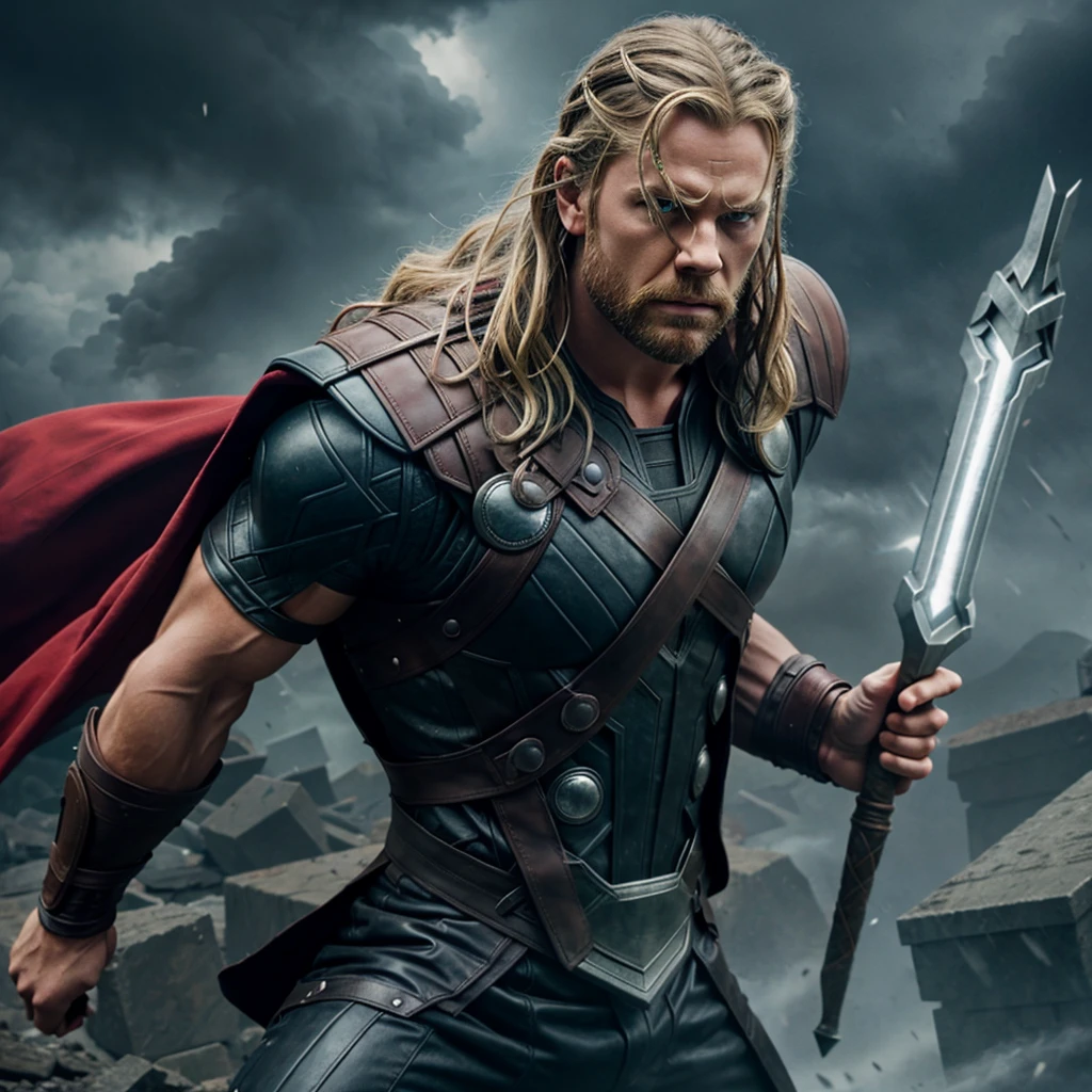 Thor angry mode with stormbreaker