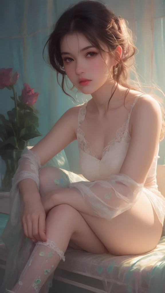 Big eyes、Black Room、Stained Glass Windows、Vase with roses、Lace curtains、夜中
The whole body is wet、An excited look、Dark Gothic Makeup、Dark Metal、Large margins、Patchy duplex、Eyes prone to black eyes、Long eyelashes、cute、
room made of stone girl、Gothic dress with collar、Knee-high socks、Twin tail hair、Beautiful and detailed eyes、Beautiful and detailed lips、High resolutionの顔、Long eyelashes、Cinematic composition、(Highest quality)、4K、8k、High resolution、masterpiece:1.2)、Super fine、sitting、Bold Pose、Moisturized skin、Sweaty、barefoot、Trance、Embarrassing、Masochistic、Blushing、Embarrassed、Trance expression、look back、Protruding buttocks、Distorted facial expressions、Flowing Tears、Soaking wet。Twin tail hair、Chained