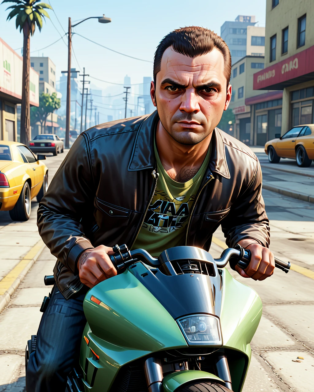 grand theft auto, detailed photography, 8k, uhd, dslr, award-winning photo, misc, 