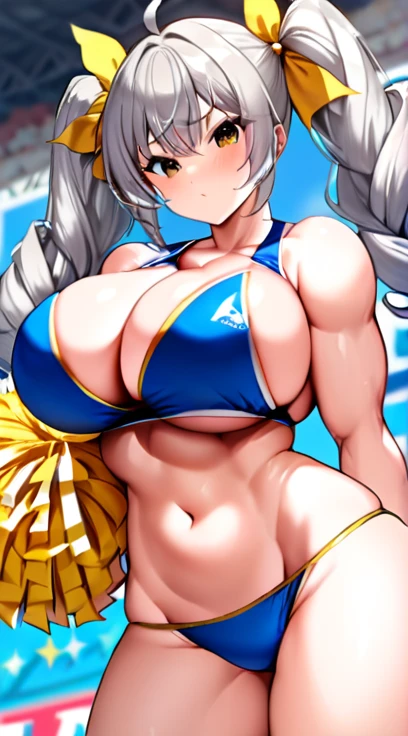 Cheerleader ,Super Breasts,ir,Twin tails,Young girl body,Muscle girl