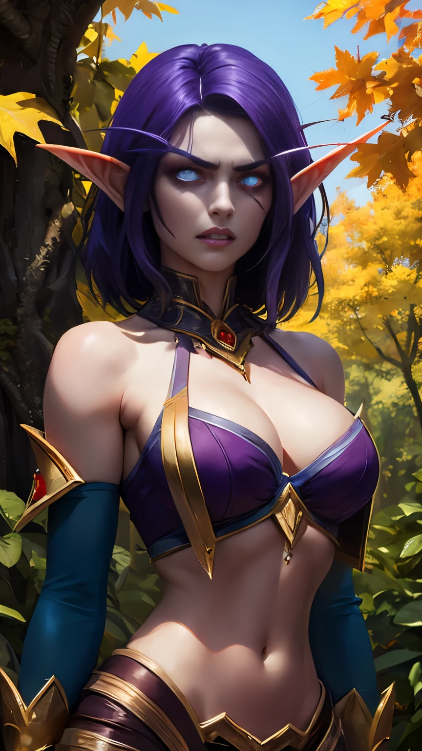 Tits, skin, night elf