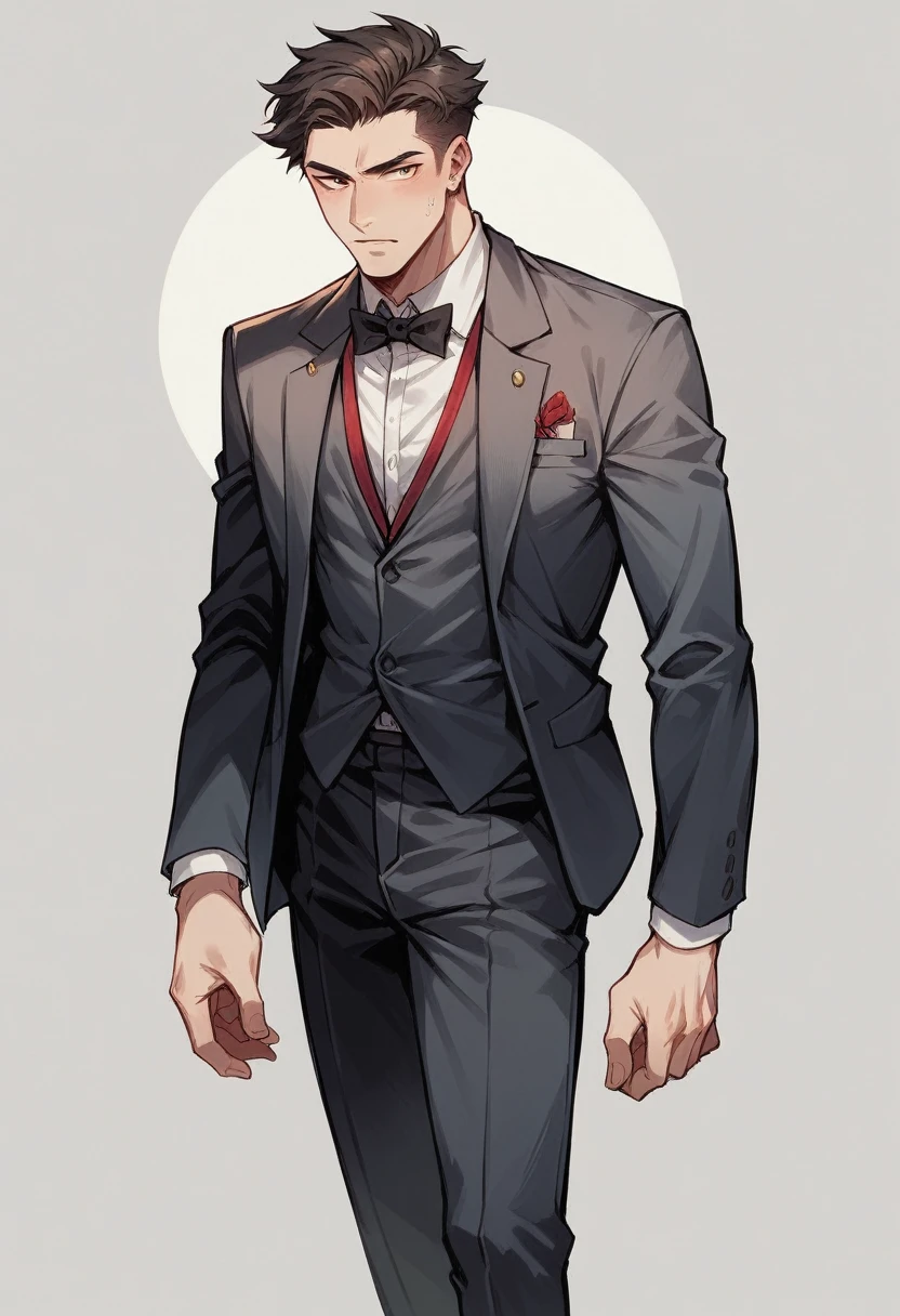 boy, red,suit,Dynamic