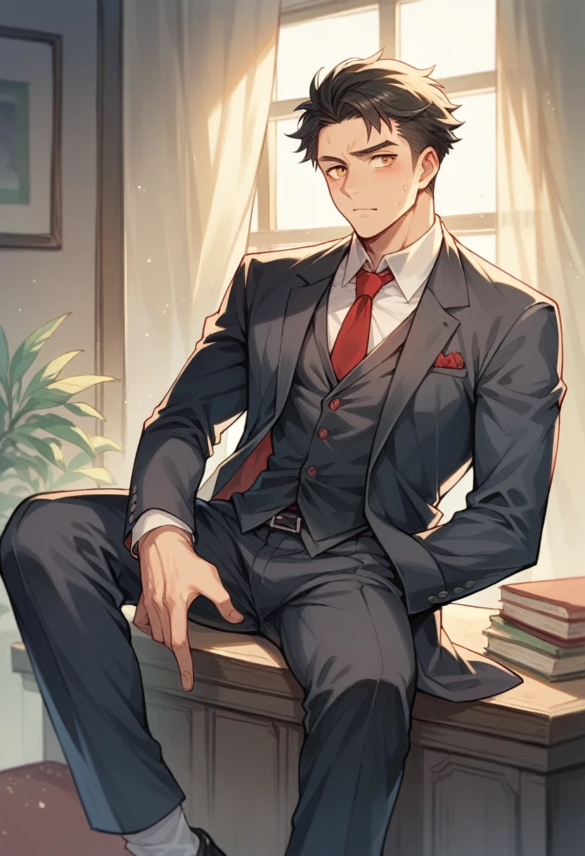 boy, red,suit,Dynamic