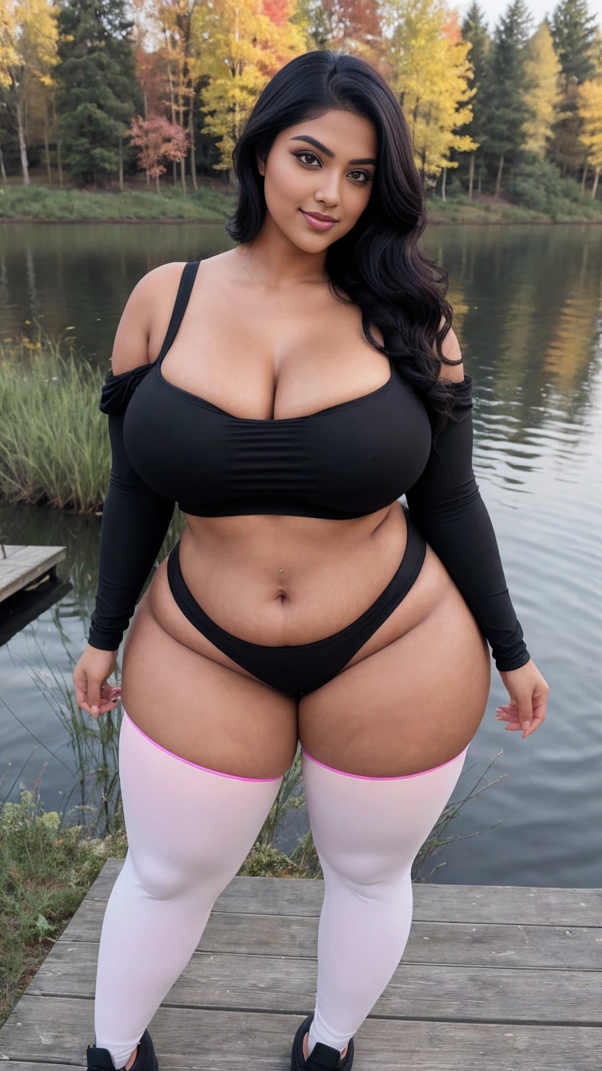 A CHUBBY black dark skin GIRL WITH GIANT PAIR OF BOOB NAKED , enjoying the sun in a city public parc , lay down on a picnic towel on the grass, the parc is crowded by man, she put had pink transparent harness, she sweat, perfect face orgasmique, everybody watching her