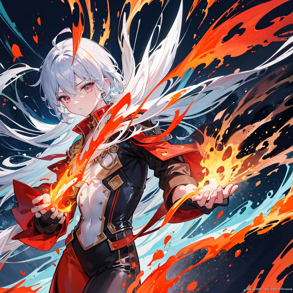 "Ultra-high resolution (32768K) watercolor illustration depicting an elemental hero engulfed in flames, blending hyper-realism with fantastical elements to create a breathtaking visual of living fire.
Central focus:
A humanoid figure completely composed of vibrant, dynamic flames
The hero in a powerful, action-oriented pose, radiating heat and energy
The environment around the hero reacting to the intense heat, with reality warping at the edges
Character details:
Flames forming the hero's body, each lick of fire rendered with impossible detail
Eyes made of intense white-hot fire, containing miniature infernos
Costume elements suggested by different colored flames, creating a sense of heroic attire
Fire effects:
Multiple layers of flames, from deep reds to brilliant yellows and blues
Smoke and embers swirling around the hero, each particle a tiny work of art
Heat distortion visible in the air around the hero, bending light and reality
Environmental interaction:
Ground beneath the hero's feet melting or igniting, depending on the material
Nearby objects catching fire or recoiling from the heat
Plants and organic materials rapidly going through their life cycles due to the intense heat
Atmospheric elements:
Air shimmering with heat waves, creating a mirage-like effect
Light from the hero's flames reflecting off surfaces in impossible ways
Shadows cast by the hero having their own fiery qualities
Color palette:
A spectrum of fire colors, from deep crimsons to bright oranges and ethereal blues
Contrasting cool colors in the environment to make the hero's flames pop
Strategic use of white-hot areas to suggest intense heat
Technique showcase:
Wet-on-wet techniques creating seamless transitions within the flames
Dry brush details for texture in the environment and on cooler parts of the hero
Controlled bleeding and blooming effects mimicking the unpredictable nature of fire
Layered washes building up depth and complexity in the flames and surrounding area
Composition:
Dynam