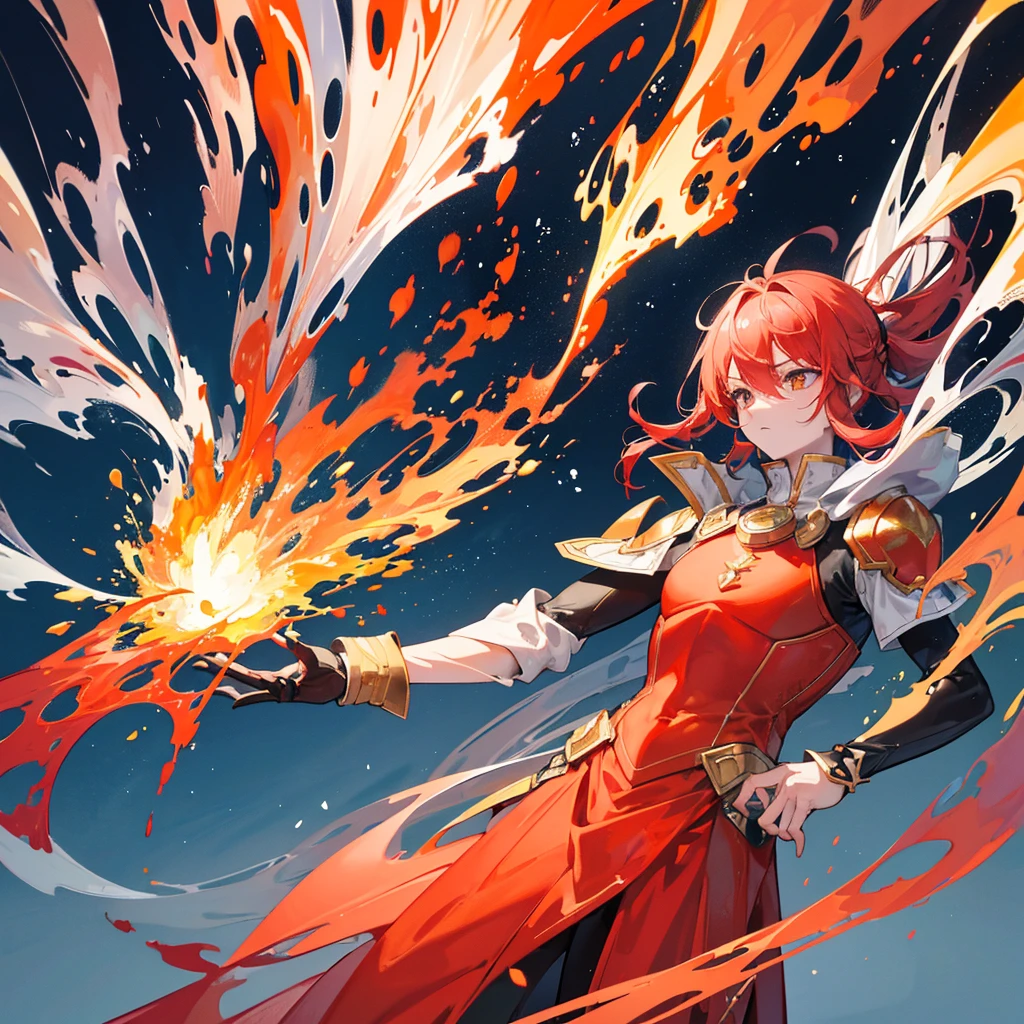 "Ultra-high resolution (32768K) watercolor illustration depicting an elemental hero engulfed in flames, blending hyper-realism with fantastical elements to create a breathtaking visual of living fire.
Central focus:
A humanoid figure completely composed of vibrant, dynamic flames
The hero in a powerful, action-oriented pose, radiating heat and energy
The environment around the hero reacting to the intense heat, with reality warping at the edges
Character details:
Flames forming the hero's body, each lick of fire rendered with impossible detail
Eyes made of intense white-hot fire, containing miniature infernos
Costume elements suggested by different colored flames, creating a sense of heroic attire
Fire effects:
Multiple layers of flames, from deep reds to brilliant yellows and blues
Smoke and embers swirling around the hero, each particle a tiny work of art
Heat distortion visible in the air around the hero, bending light and reality
Environmental interaction:
Ground beneath the hero's feet melting or igniting, depending on the material
Nearby objects catching fire or recoiling from the heat
Plants and organic materials rapidly going through their life cycles due to the intense heat
Atmospheric elements:
Air shimmering with heat waves, creating a mirage-like effect
Light from the hero's flames reflecting off surfaces in impossible ways
Shadows cast by the hero having their own fiery qualities
Color palette:
A spectrum of fire colors, from deep crimsons to bright oranges and ethereal blues
Contrasting cool colors in the environment to make the hero's flames pop
Strategic use of white-hot areas to suggest intense heat
Technique showcase:
Wet-on-wet techniques creating seamless transitions within the flames
Dry brush details for texture in the environment and on cooler parts of the hero
Controlled bleeding and blooming effects mimicking the unpredictable nature of fire
Layered washes building up depth and complexity in the flames and surrounding area
Composition:
Dynam