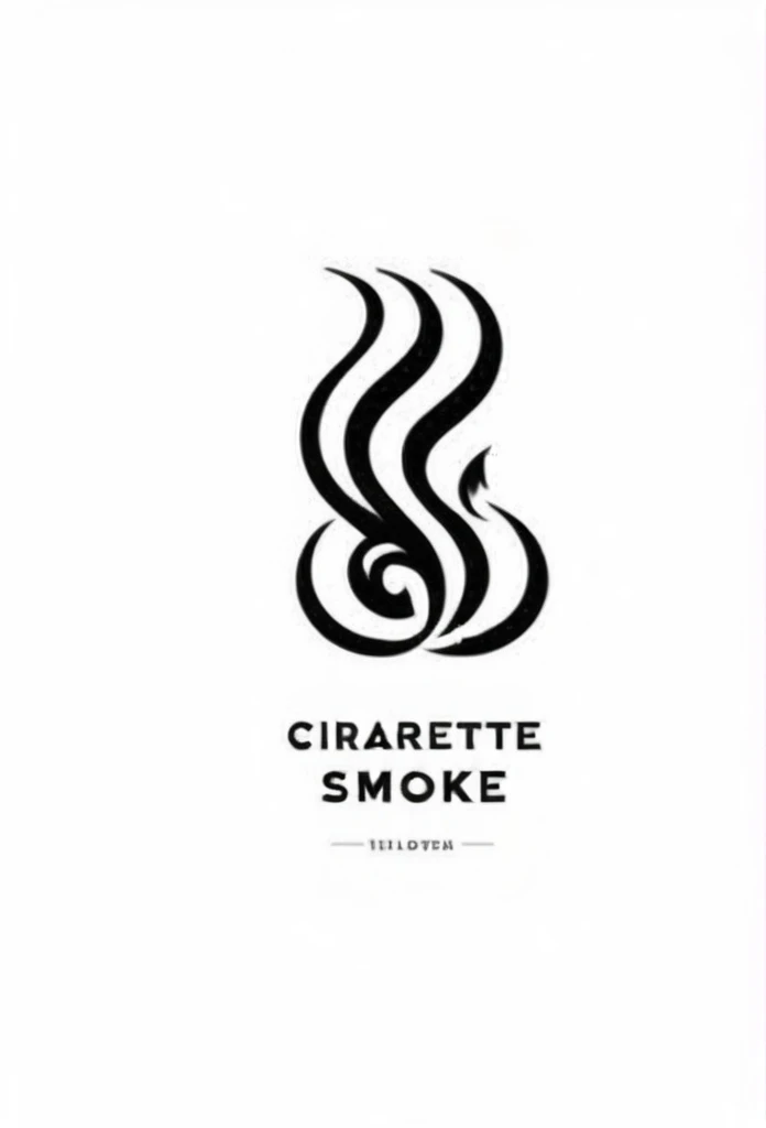 Graphic typography design quotes "
Cigarette smoke background white chic modern design