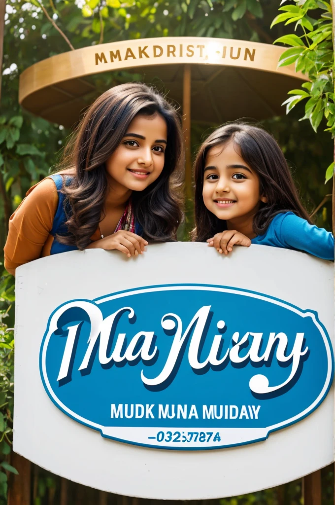 Attractive logo for Dairy name "MUSKAN"