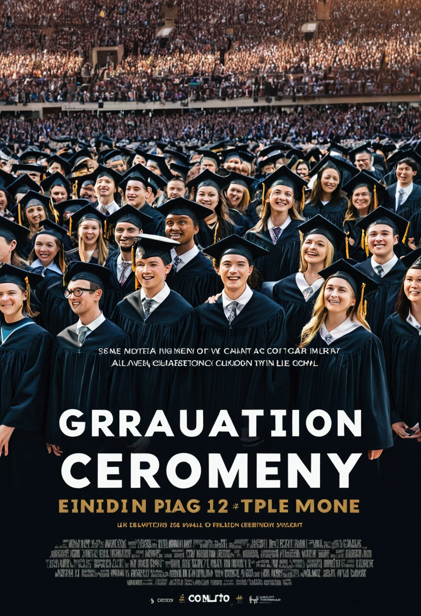 Graduation ceremony Typography