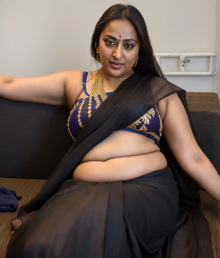 Foto RAW, photorealistic, photography, full body shot, 50 years old Woman, master shot, perfect eyes, goddess like beauty, pierced eyes, perfect thick chubby mallu Desi aunty bhabhi, Wearing a Stanapatta, a chest-band.Saree model, model Photography, Indian saree shoot, Indian traditional wear advertising photography, traditional wear brand shoot, face of Indian actress Sonakshi Sinha, masterpiece, realistic, realism, incredible details,  pleasure, photorealism, detailed skin, skin pores, high contrast, photorealistic Artstation 8k HD digital art trend of high definition and detailed realistic skin texture, ultra detail, realistic skin texture, armature, best quality, ultra high definition, (photorealistic:1.4),, high resolution, detail, raw photo, sweat, Re sharp, by Lee Jefferies Nikon D850 Film Stock Photo 4 Kodak Portra 400 Camera F1.6 Lens Rich Color Ultra Real Realistic Realistic Textures Dramatic Lighting Unreal Engine Trending at Art Station Cinestill 800,(pele altamente detalhada: 1.2), 8k UHD, DSLR, soft-lighting, alta qualidade, grain of film, Fujifilm XT3,she didn't like to wear blouse or bra, she is happy to wear only saree, she hates blouse or bra, detailed hairy armpits, hyper realistic skin, skin pores, sweat, veins, short hairs on armpit, stubble armpits, hyper realistic hairy armpits, 