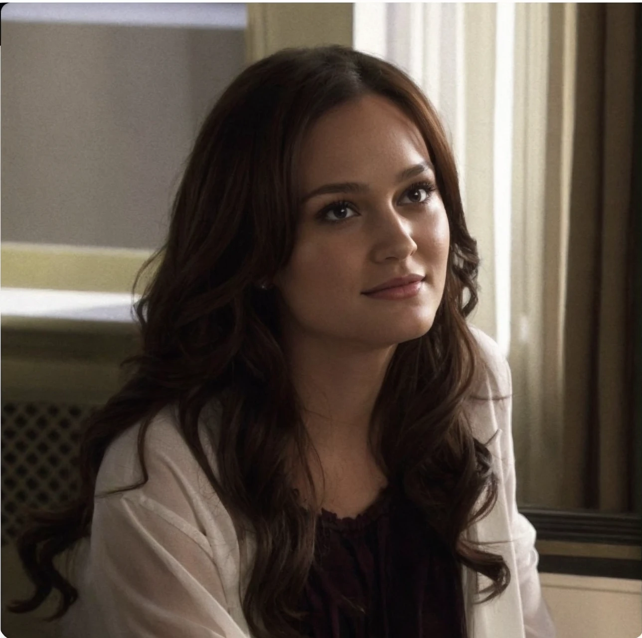 please create a realistic picture of blair waldorf
