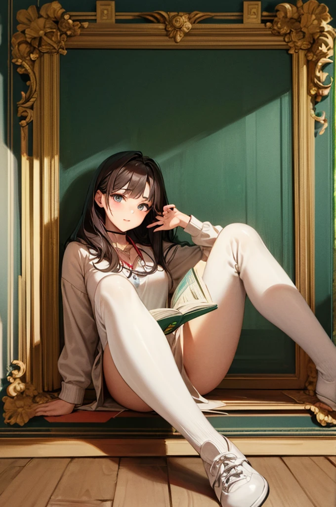 Read the textbook, beautiful girl