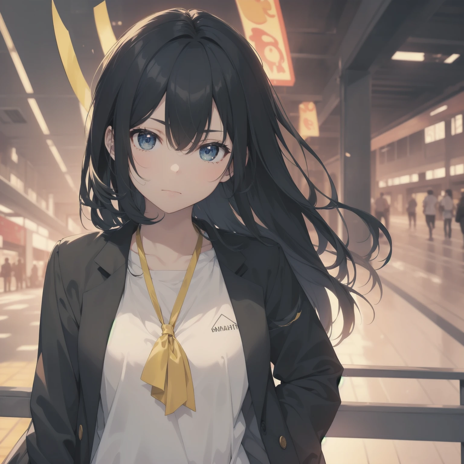 ultra-absurdres-Top quality by artist God, ultra-detailed, high resolution, anime moe artstyle, best anime 8k konachan wallpaper, pixiv contest winner, pool:2810, perfect anatomy,break, 1girl, (Please draw a girl walking sleepily to school alone. )break,(Solo,little female, 13-year-old:1.3),Full limbs, complete fingers,a junior high school student, (very short hair), short cut, flat chest, , small butt, small black eyes, beautiful detailed eyes, well-proportioned iris and pupils, expressive eyes, highres detailed hair, soft expression, salor school_uniform, sailor collar, serahuku, bow, pleated skirt,(Detailed Lighting), (Detailed background), in the School commute route. break,super detailed skin, Best cinematic lighting powered by famous artist, 8k,beauty illustration,photoshop_(medium),very aesthetic,break,((artist:yuuhagi_(amaretto-no-natsu) )), artist:clamp ,artist:carnelian ,artist:kantoku ,