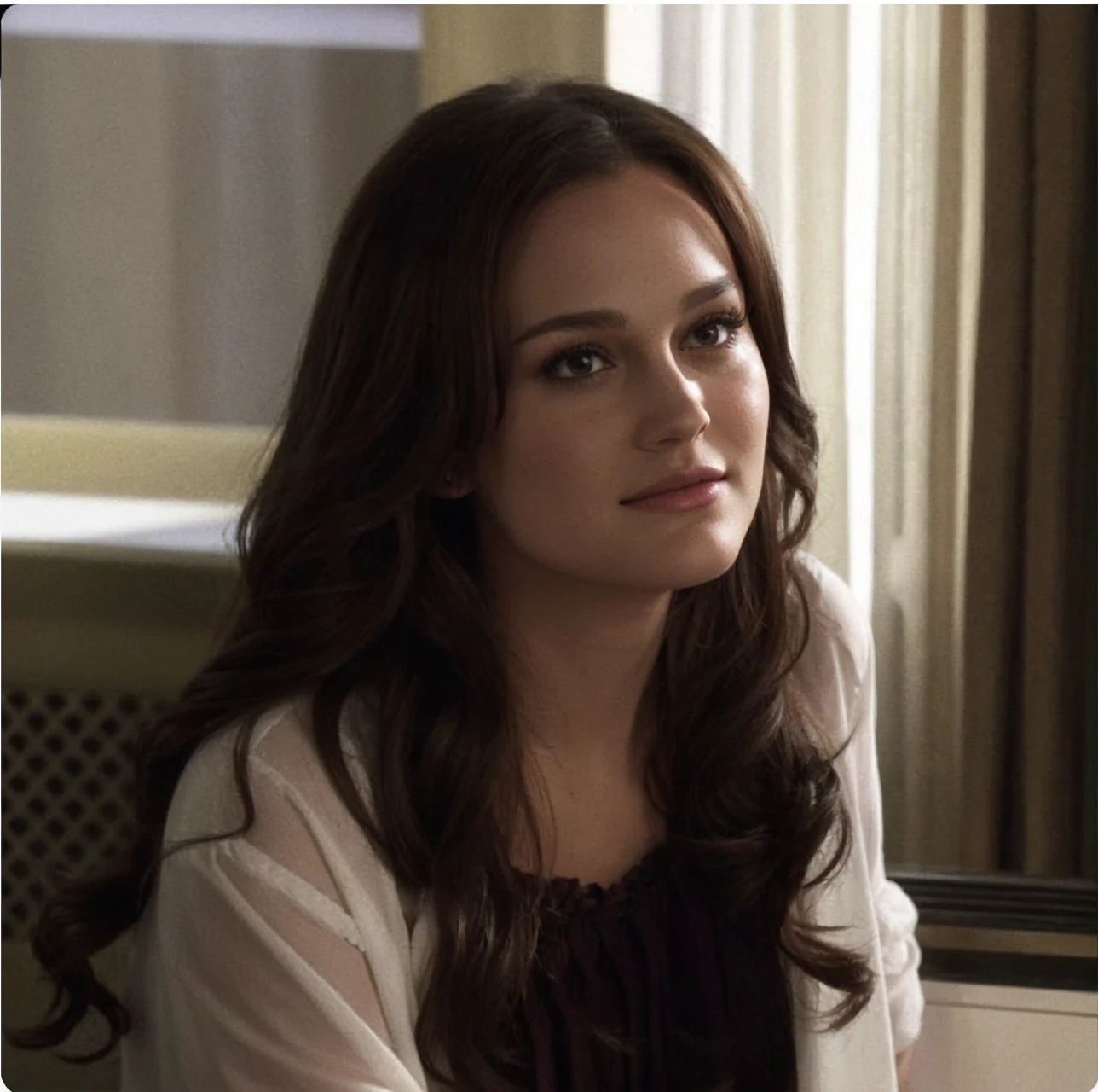 please create a realistic picture of blair waldorf