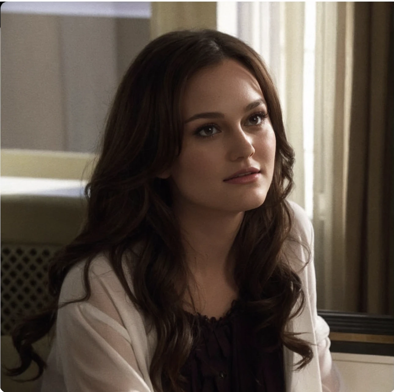 please create a realistic picture of blair waldorf