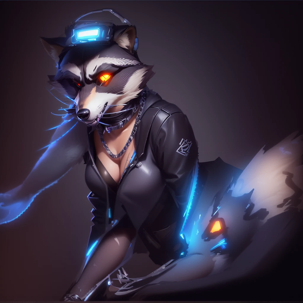 there is a drawing of a raccoon with a hat on, anthropomorphic racoon, an anthropomorphic cyberpunk fox, disney stylized furry, fursona furry art commission, furry character, an anthro wolf, professional furry drawing, fursona commission, generic furry style, finished concept art, furry mawshot art, furry character portrait, anthro concept art