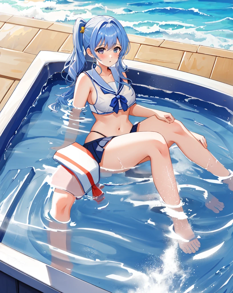 School girl saxey hot pool