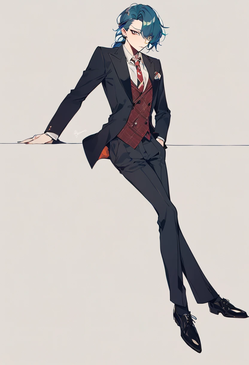 Style by NTY_OL, pin up, male,suit,1 person