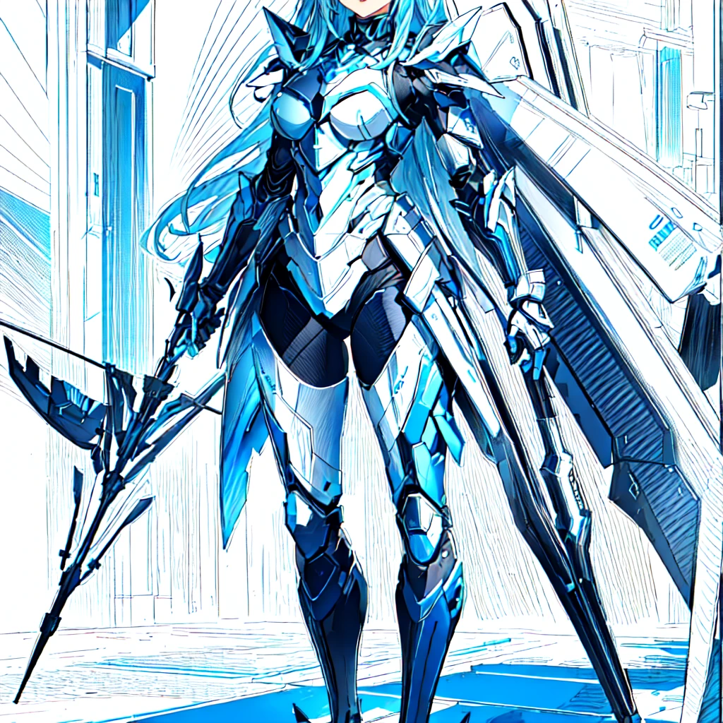 make the line art color blue