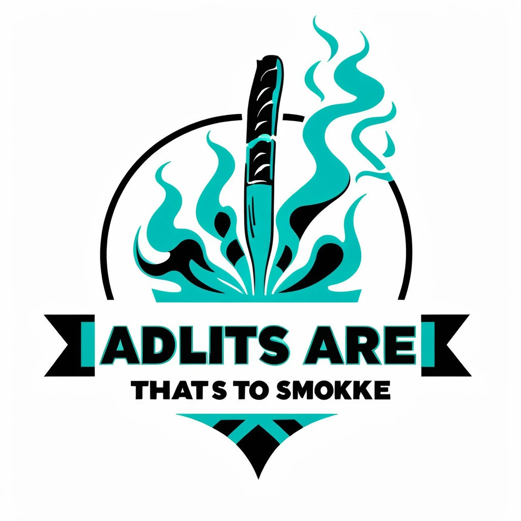 Graphic typography design quotes "

A sign that says adults are allowed to smoke. The background is white.