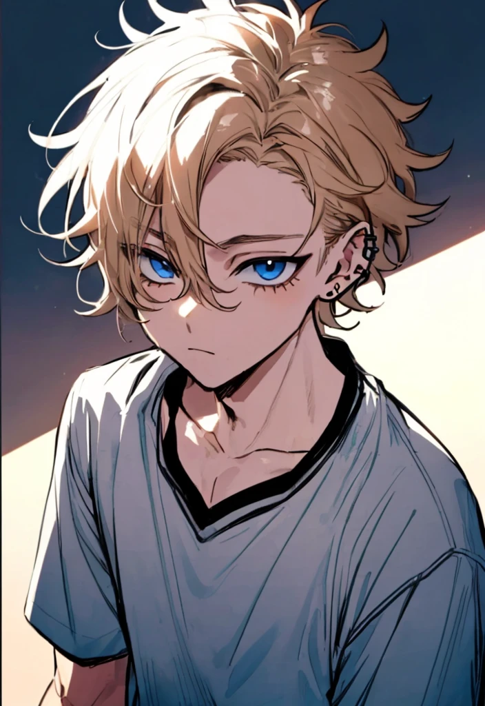 boy, no t-shirt.