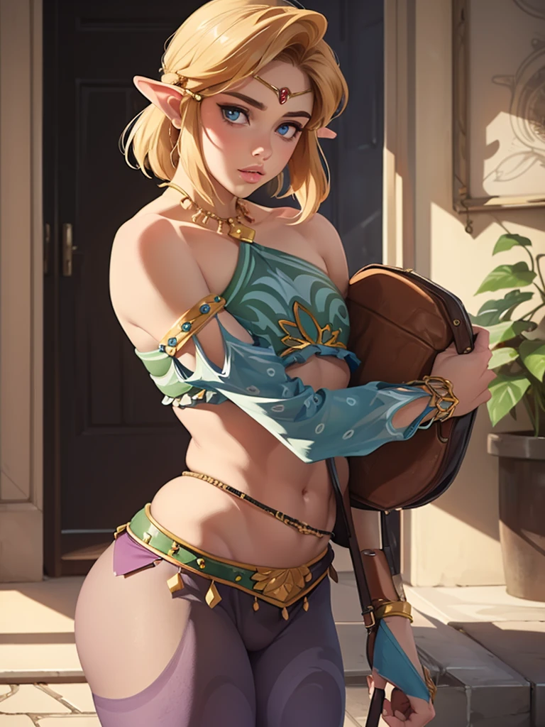 ((work of art)), ((best qualityer)), (detailded), perfect, standing alone, link, beautiful boy, Delicious lips, hair blonde, sexly, hot body, hot ass
