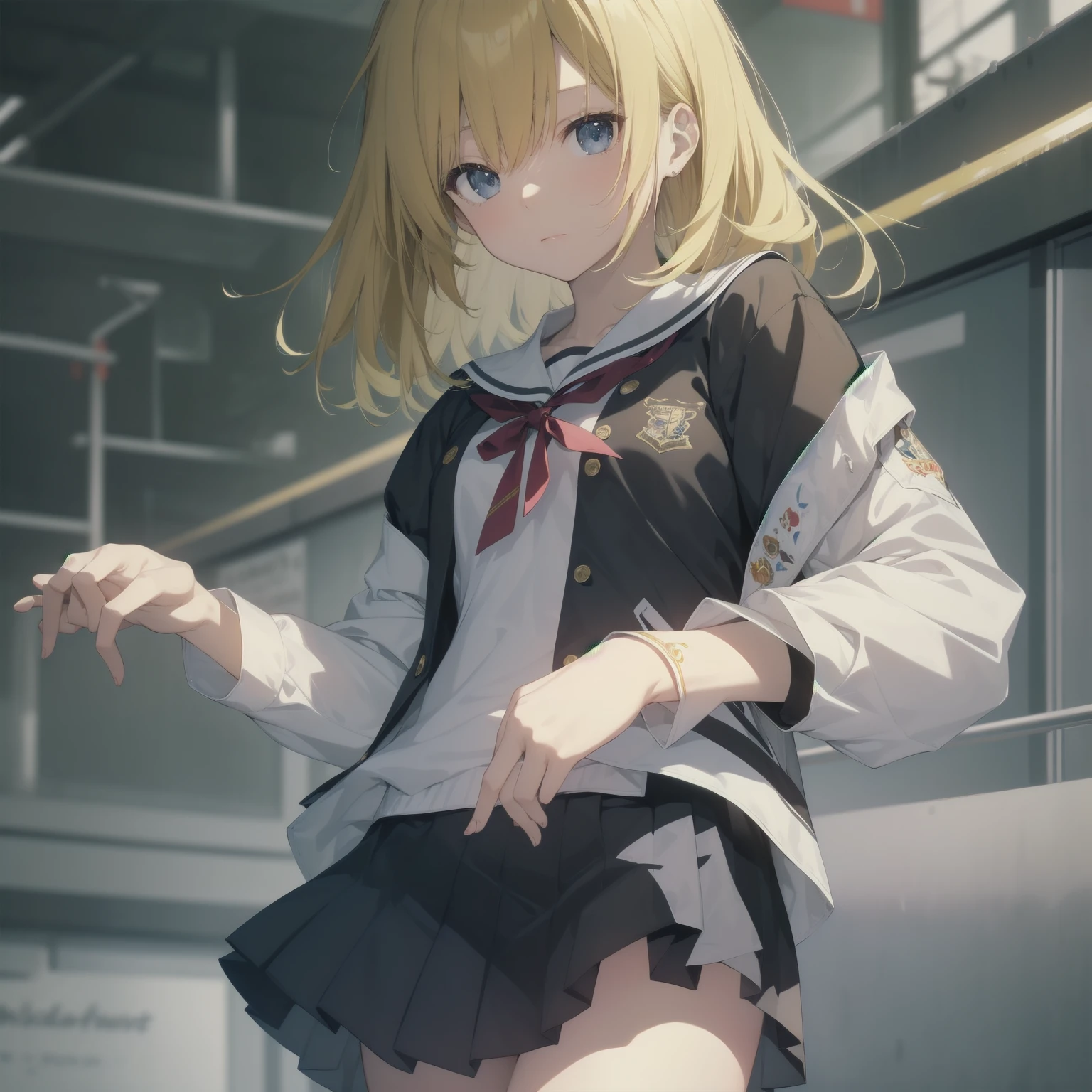 ultra-absurdres-Top quality by artist God, ultra-detailed, high resolution, anime moe artstyle, best anime 8k konachan wallpaper, pixiv contest winner, pool:2810, perfect anatomy,break, 1girl, (Please draw a girl walking sleepily to school alone. )break,(Solo,little female, 13-year-old:1.3),Full limbs, complete fingers,a junior high school student, (very short hair), short cut, flat chest, , small butt, small black eyes, beautiful detailed eyes, well-proportioned iris and pupils, expressive eyes, highres detailed hair, soft expression, salor school_uniform, sailor collar, serahuku, bow, pleated skirt,(Detailed Lighting), (Detailed background), in the School commute route. break,super detailed skin, Best cinematic lighting powered by famous artist, 8k,beauty illustration,photoshop_(medium),very aesthetic,break,((artist:yuuhagi_(amaretto-no-natsu) )), artist:clamp ,artist:carnelian ,artist:kantoku ,
