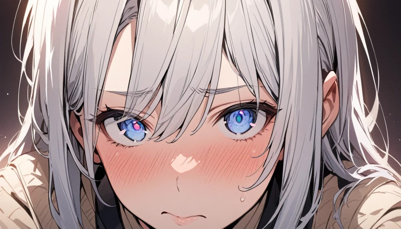 masterpiece, High resolution, perfect face, Japan beauties, 30 years old, beautiful face, white background, high school student, embarrassed look, look at the camera, (top quality eyes), detailed texture, Look at me, Married woman, cool women, ((high resolution eyes)), hentai eye