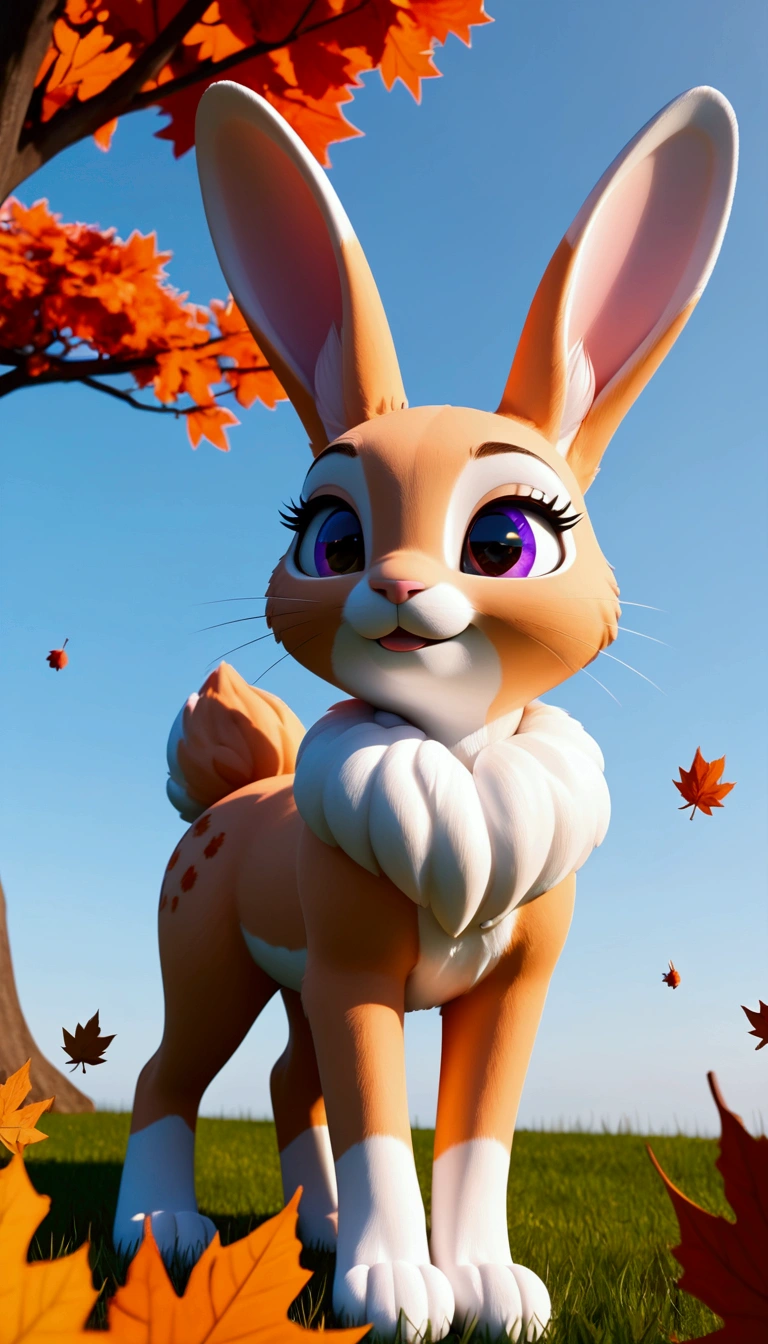 Mid-Autumn Festival rabbit, digital art, 3d render
