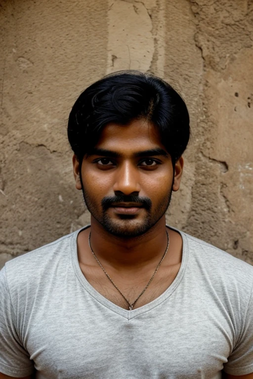 Passport size indian man photo