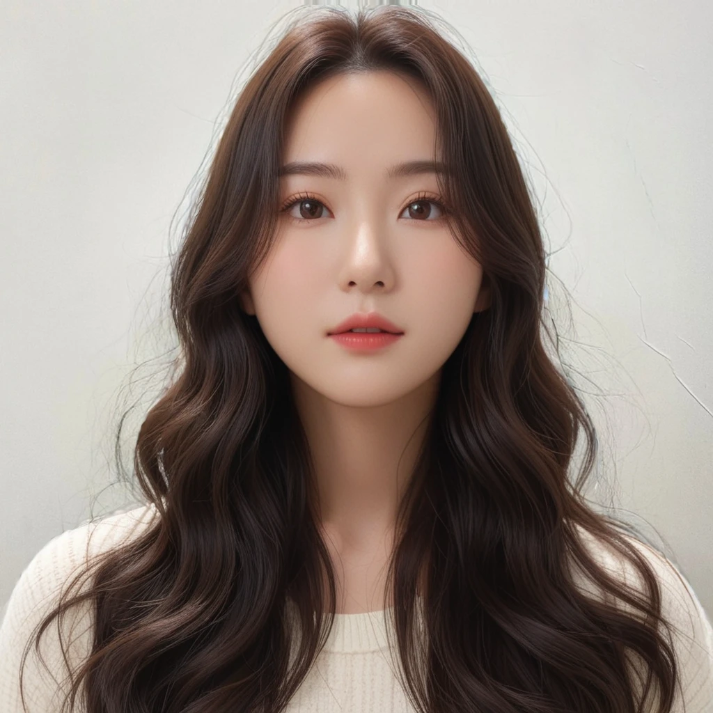 쮸❤] [오후 7:27] Best Quality, 8k, Masterpiece, (Portrait: 1.3), (photo realistic:1.4), (hyper realistic:1.4), Sharp Focus, looking at viewer, (smoother lighting:1.1), (increase cinematic lighting quality:0.9), realistic lighting, backlighting, light on face, ray trace, (brightening light:1.2), (Increase quality:1.4), sharp detail, (best quality real texture skin:1.4), finely detailed eyes, black_eyes, finely detailed face, 25 year old Korean woman
