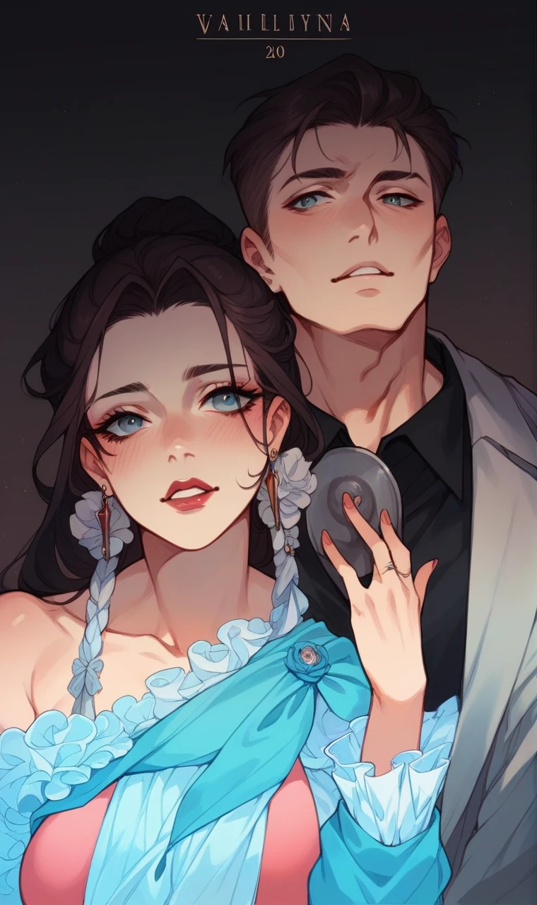 Couple of beautiful lovers with shiny skin 