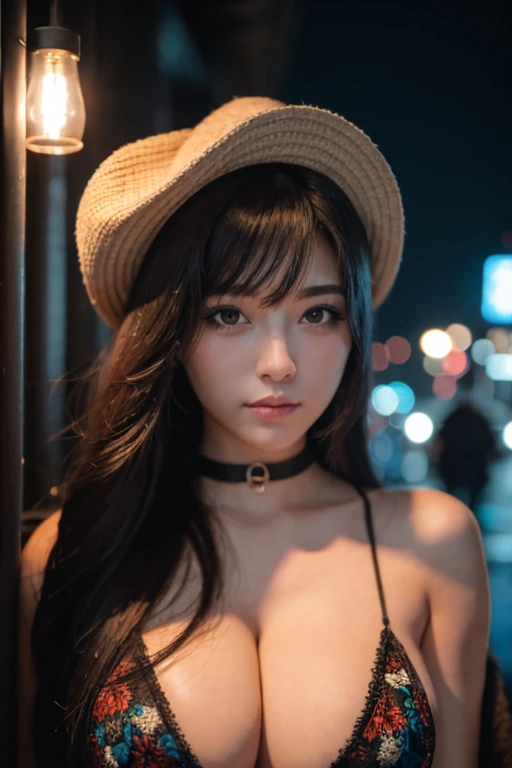 masterpiece, Highest quality, High resolution, Very detailed, One girl, Gaze, Large Breasts,
