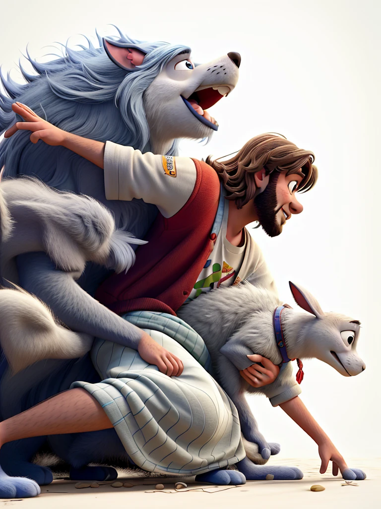 Jesus not Disney Pixar style, high qualiy, best qualityer