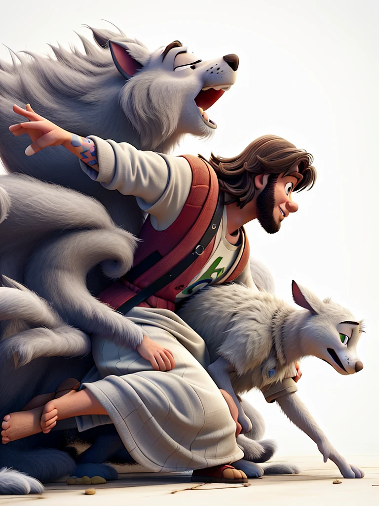 Jesus not Disney Pixar style, high qualiy, best qualityer