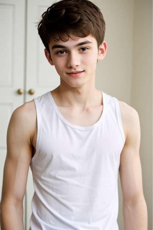 Twink guy in sleeveless shirt