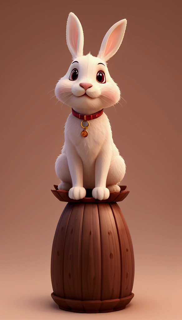 Mid-Autumn Festival rabbit, digital art, 3d render