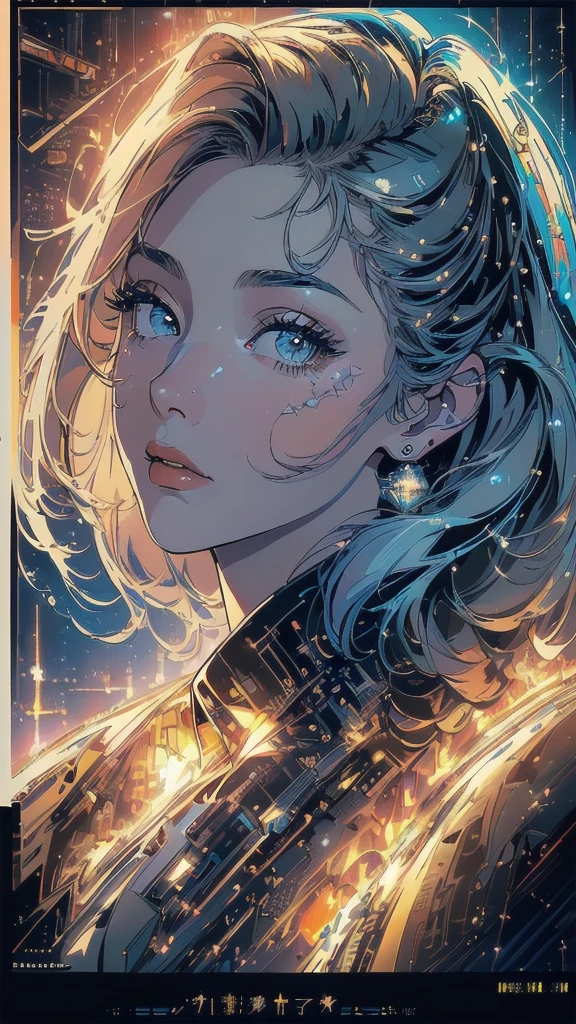 (((masterpiece, highest quality))),(((solo:1.2))),(((1girl:1.2))),(((32k wallpaper))),(very detailed, vintage science fiction),((((((cinematic movie poster)))))),(((((portfolio))))),(((((((Close-up))))))),,((((more various angle)))),(((((ultimate highlight))))),Vast landscape,((((complete. detailed face)))),(((((Extremely talented))))),(((most complicated machine))),(((text))),(((typography))),(((((best complicated machine))))),(((((genius mechanic))))),(((((gorgeous light leak))))),(((sparkling eyes))),(((hexagon)))
