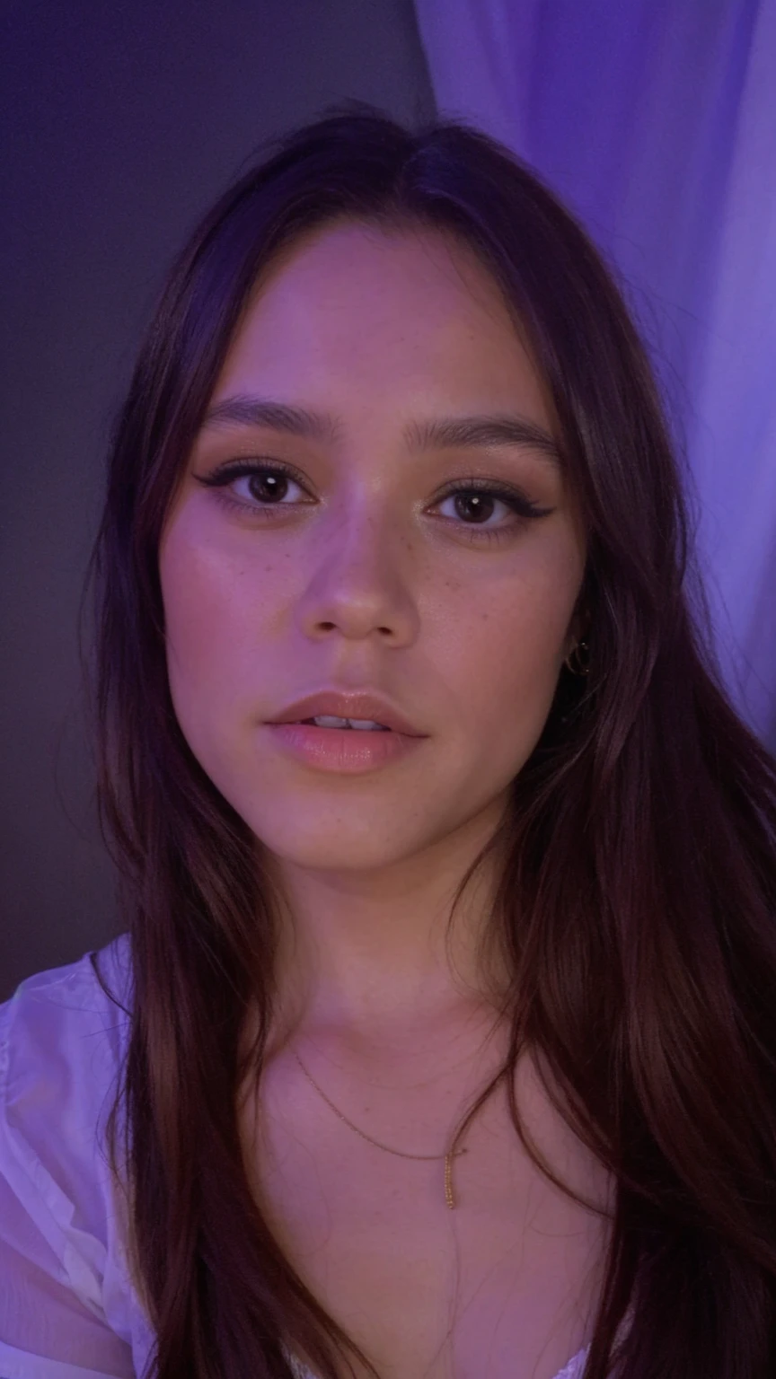 jenna ortega, long hair, 
detailed skin, realistic,
 