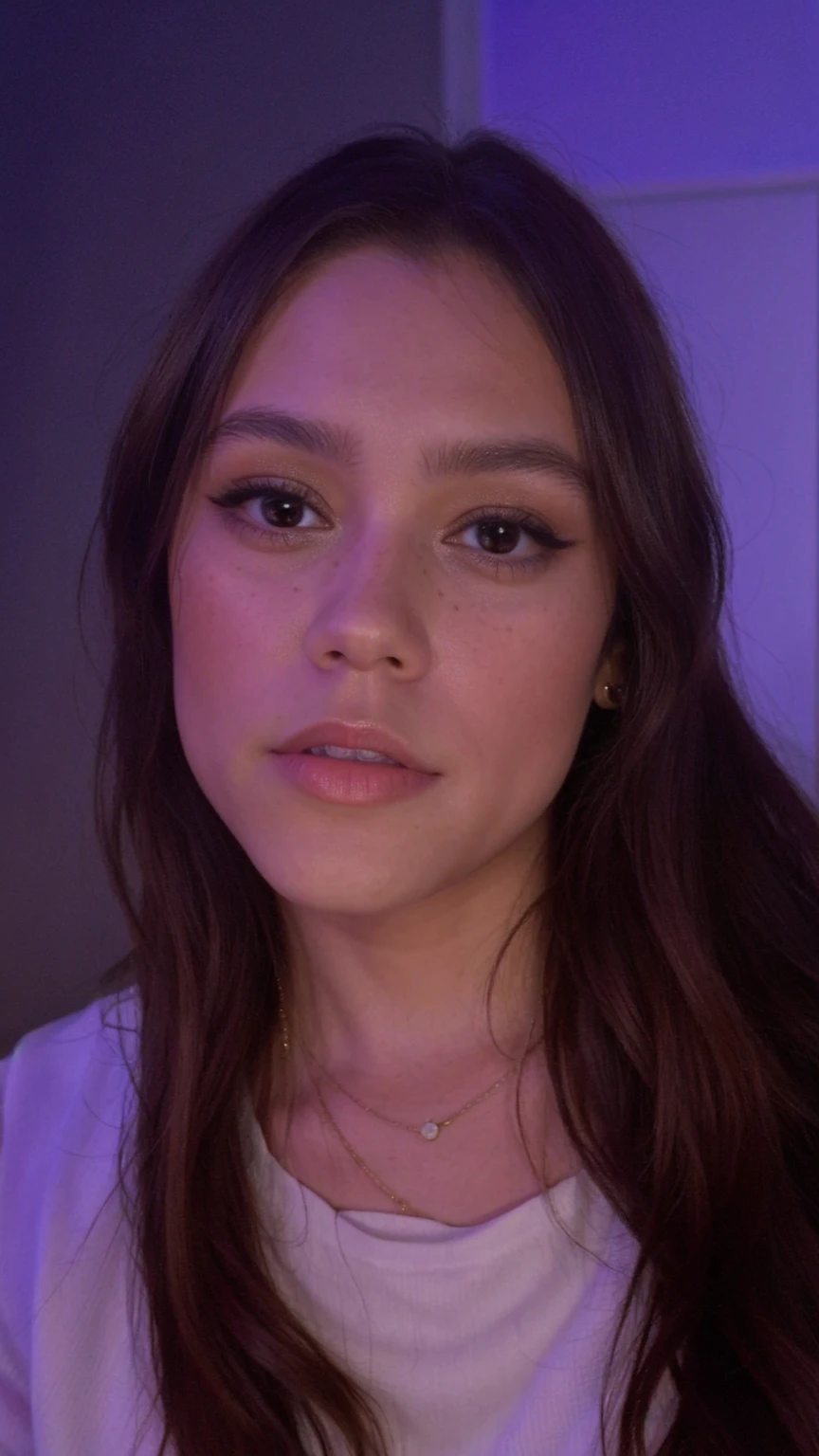 jenna ortega, long hair, 
detailed skin, realistic,
 