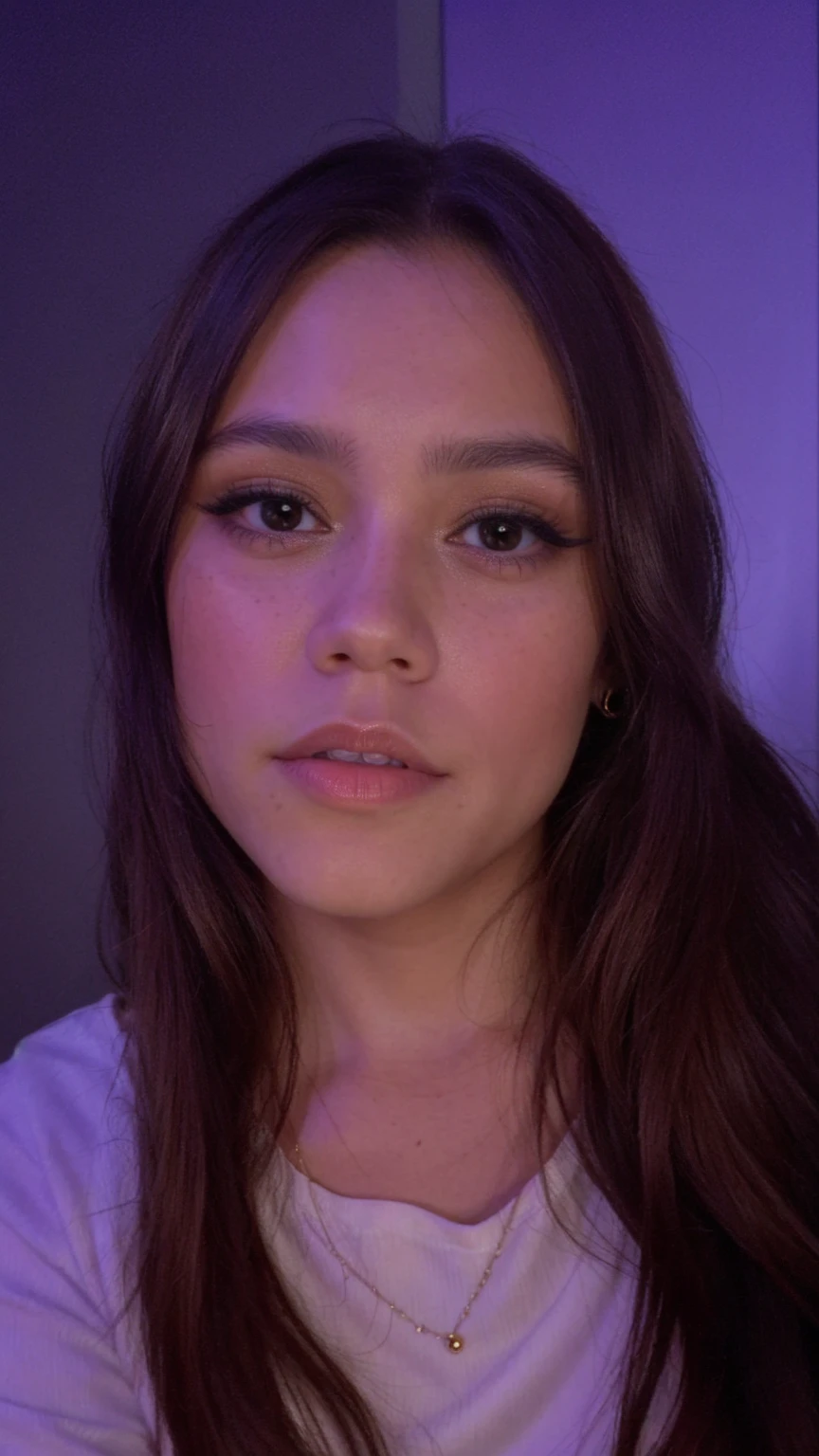 jenna ortega, long hair, 
detailed skin, realistic,
 