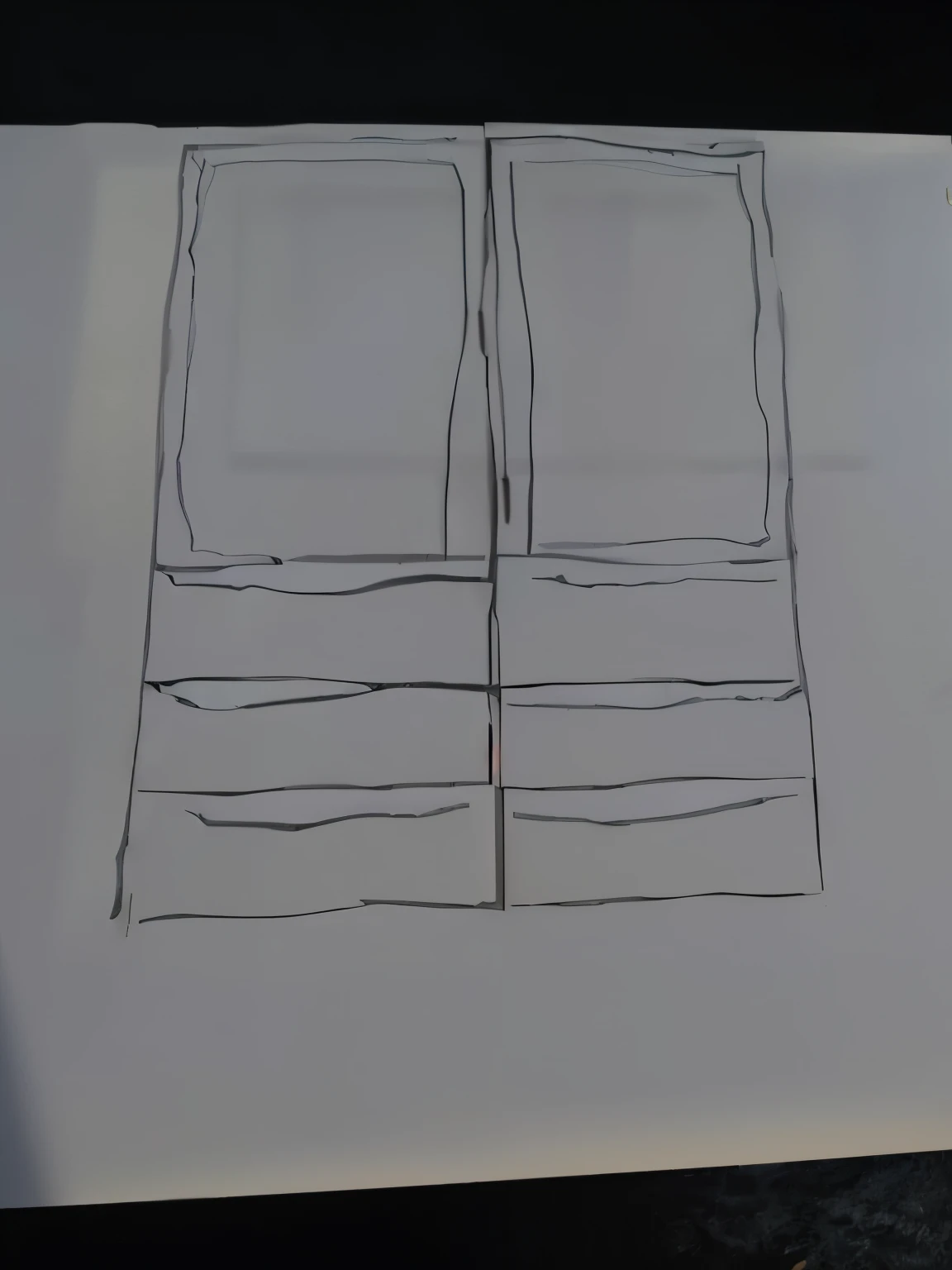 Transform this image into a white and blue mdf cabinet, with sliding doors at the top