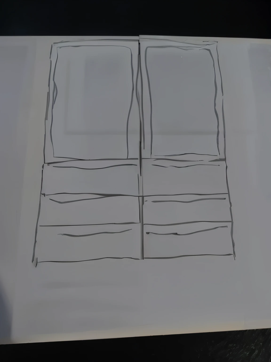 Transform this image into a white and blue mdf cabinet, with sliding doors at the top